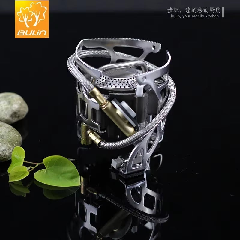 Bulin Stainless Steel Outdoor Foldable High Altitude Burnner Furnace Split Type Gas Stove for Camping Survival Hiking Picnic T4A