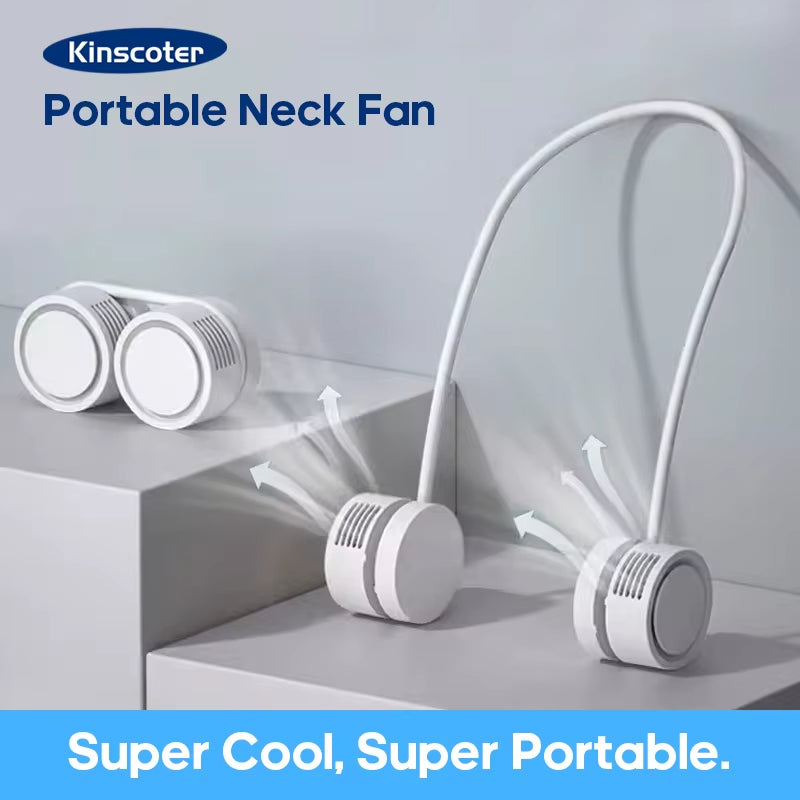Hanging Neck Fan Power Ventilador Bladeless Neckband Fan Portable Mini Air Cooler USB Rechargeable Electric Fans