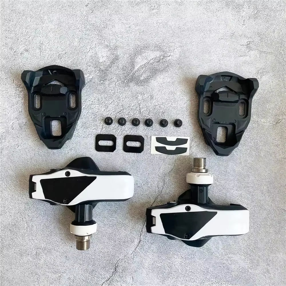 Bike Pedals - Large 500Mm² Contact Area Clipless Power Transfer Ultra Lightweight Body Adjustable Tension Road Bike