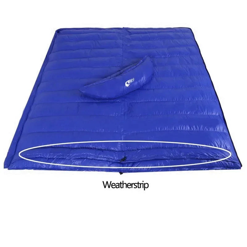 White Duck down Outdoor Camping Sleeping Bag Suitable for Adult Winter Keep Warm