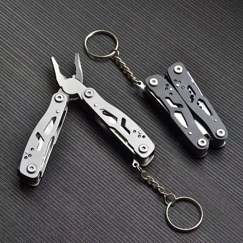 Multi-Functional Pliers Small Toolstainless Steel Folding Pliers Pocket Miniportableoutdoor Camping Pliers Multitool Keychain