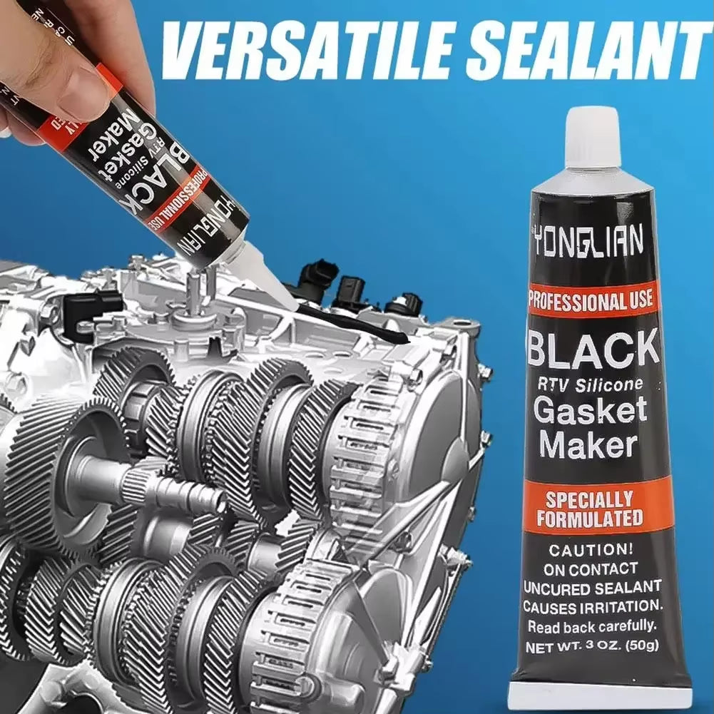 Automotive Gasket Sealant Car Engine Black Silicone-Free Sealant Universal Waterproof Oil-Resistant Adhesive Glue Repair Sealer