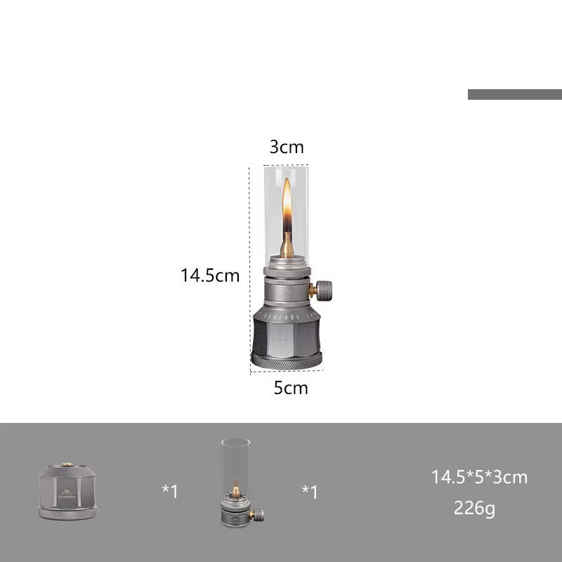 Outdoor Gas Light Set Mountainhiker Picnic Camping Retro Decorative Ambience Creative Desktop Bedside Gas Lamps and Accessories
