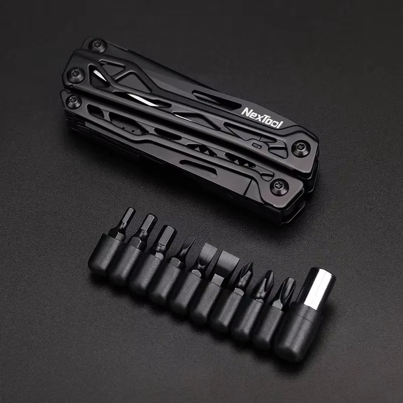 Black Knight 11 in 1 Multitool Pliers EDC Outdoor Survival Folding Scissors Multi Tool with Optional Kydex Sheath