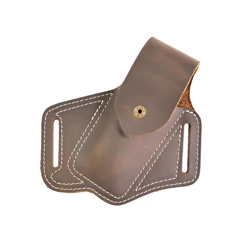 -Genuine Leather Sheath for Leatherman, SOG Multitool Holster, Outdoor Work Tool Holder, EDC Belt Pouch, Multi-Tool Case