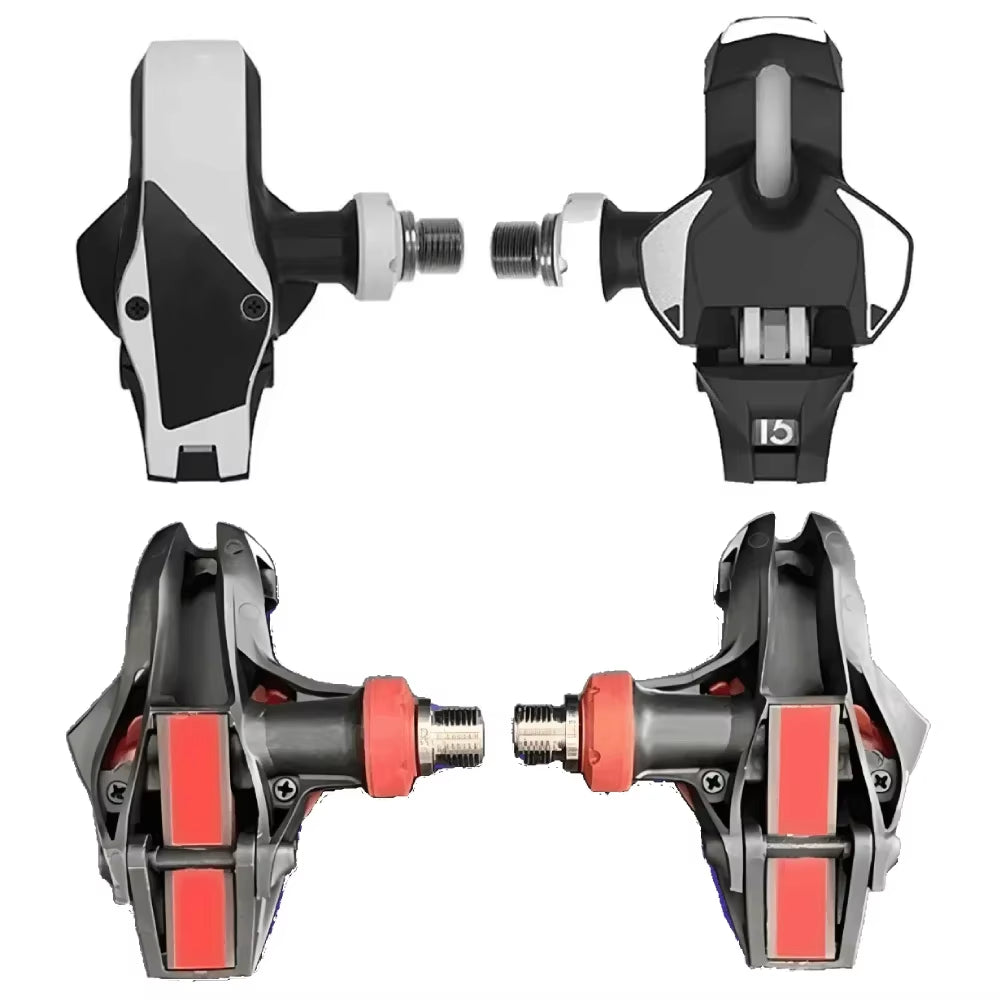 Bike Pedals - Large 500Mm² Contact Area Clipless Power Transfer Ultra Lightweight Body Adjustable Tension Road Bike