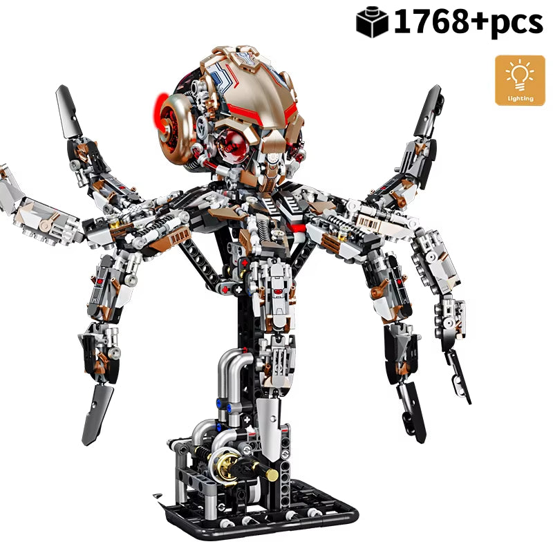 Machinery Marine Life and Insect World Building Block Model MOC Children Assemble Toys for Boys and Adults Birthday Gifts