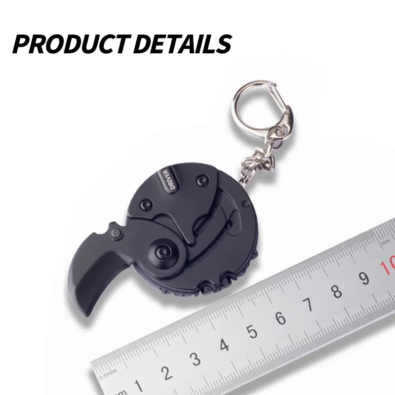 Mountaineering Buckle Keychain Clip, Anti-Loss Keychain and Quick Release Backpack Buckle/Hook Strap Multitool for Men and Women