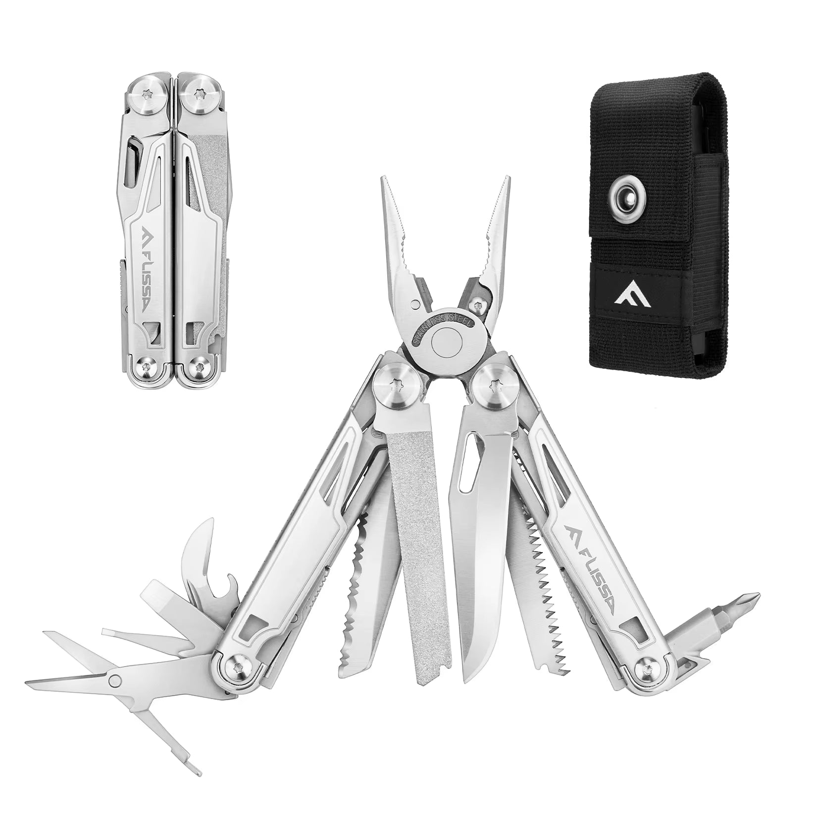 FLISSA 16 in 1 Camping Multitool Multi Plier Folding Plier Wire Stripper Outdoor Pocket Mini Portable New Arrival
