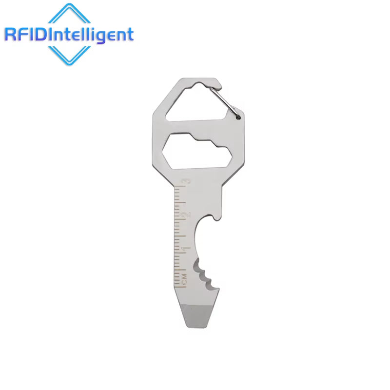 Portable Multi-Function Bottle Opener Keychain Hexagon Socket Screwdriver Stainless Steel EDC Tools Self Defense Supplies