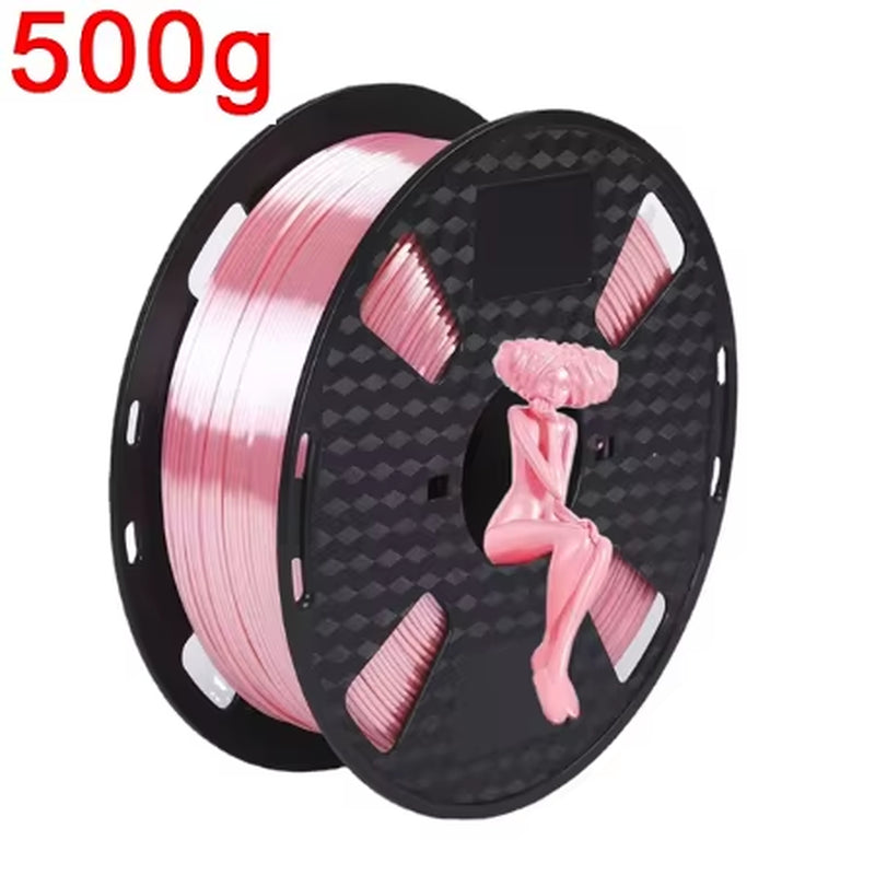 Silk PLA 3D Filament 1Kg 1.75Mm Spool Wire 3D Printer Material 3D Print Filament PLA Copper 3D Printing Filament Rose Gold