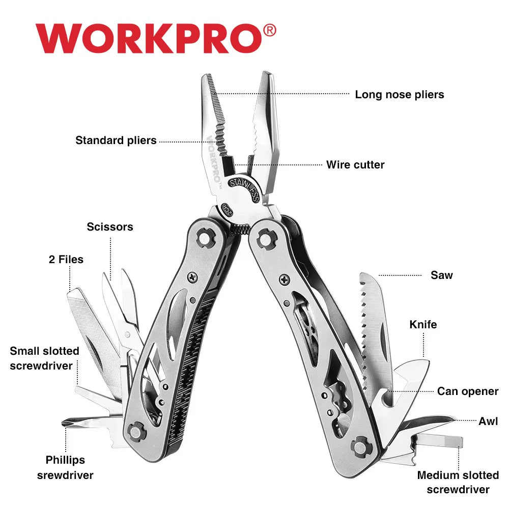 MOSSY OAK Multi Tool Plier Wire Stripper Folding Plier Outdoor Camping Multitool Portable Folding Pocket Pliers