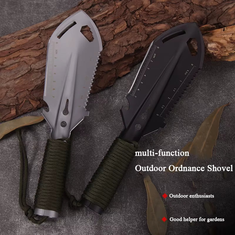 Camping Portable Engineer Shovel Hiking Trowel Field Survival Tools Backpacking Ultralight Small Multitool Ordnance Shovel
