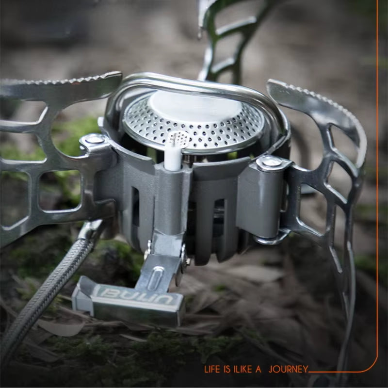 Bulin Stainless Steel Outdoor Foldable High Altitude Burnner Furnace Split Type Gas Stove for Camping Survival Hiking Picnic T4A