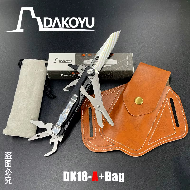 NEW  18 in 1 Folding Multitool Multi-Functional Combination Tool Folding Scissors EDC Outdoor Equipment