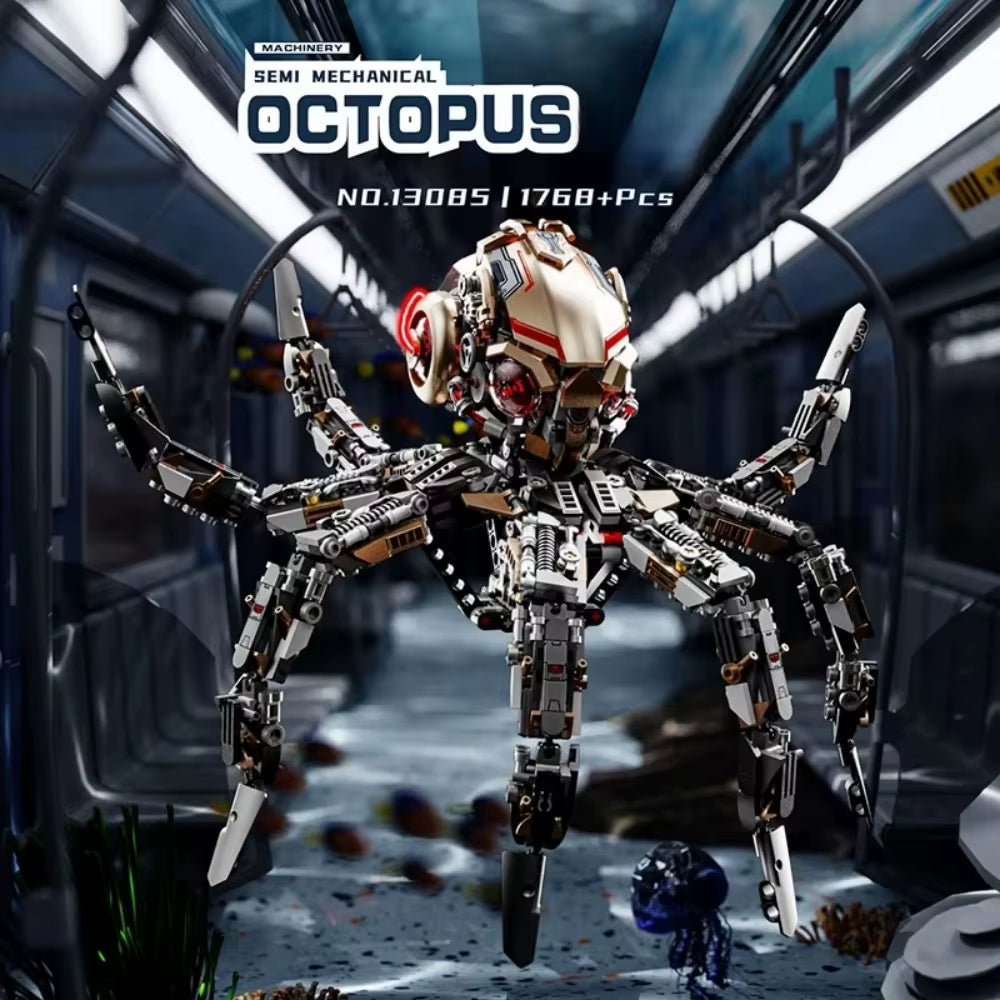 Machinery Marine Life and Insect World Building Block Model MOC Children Assemble Toys for Boys and Adults Birthday Gifts