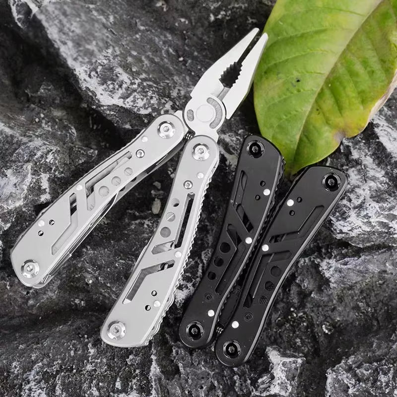 24-In-1 Stainless Steel Multitool Pliers Knife - Portable Folding Multi-Tool for Camping, Survival, Hunting Gifts (Men/Dad)