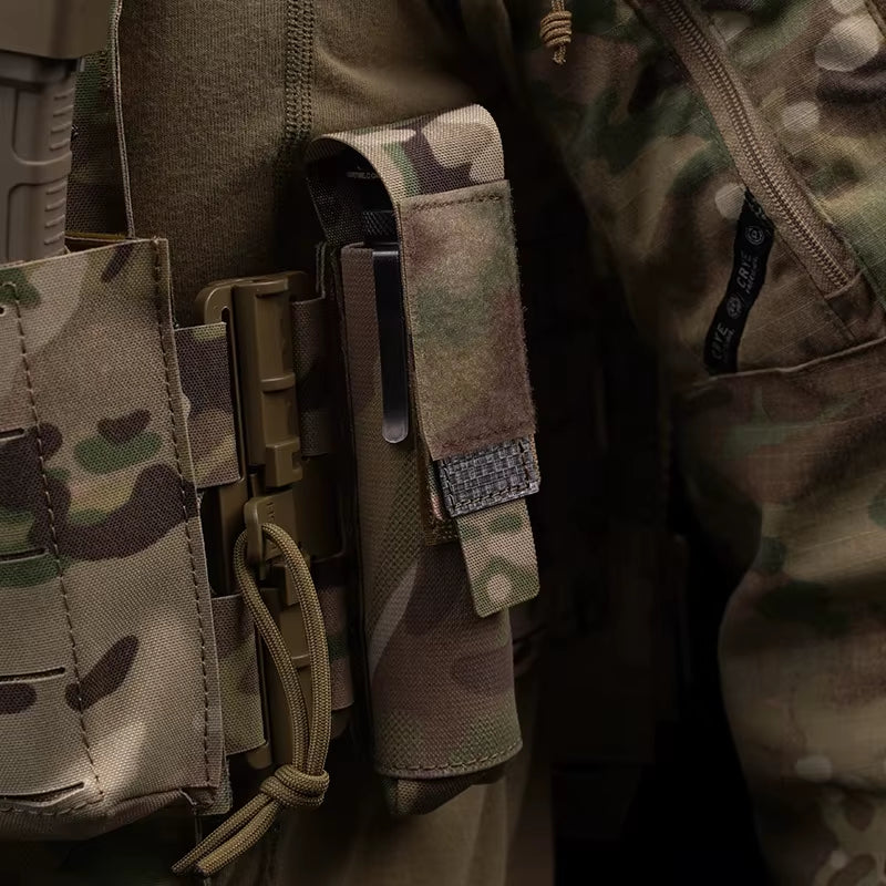 Outdoor Knight Toolkit Camping Hiking Molle System Miscellaneous Storage Vertical Bag