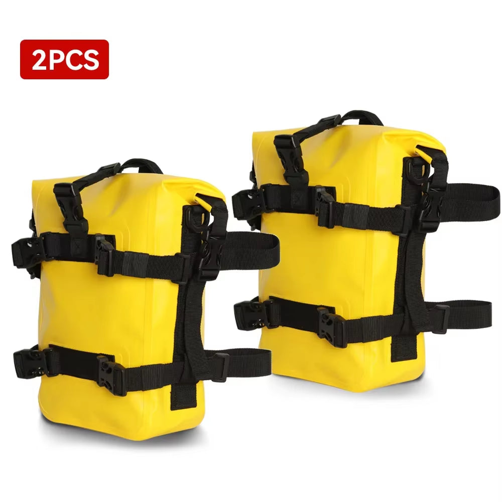 Outdoor Tank Side Bag Motorcycle Saddle Bag Tool Pack Crash Bar Bag Waterproof Moto Bumper Dry Bag 8L Large Capacity for 1250 GS