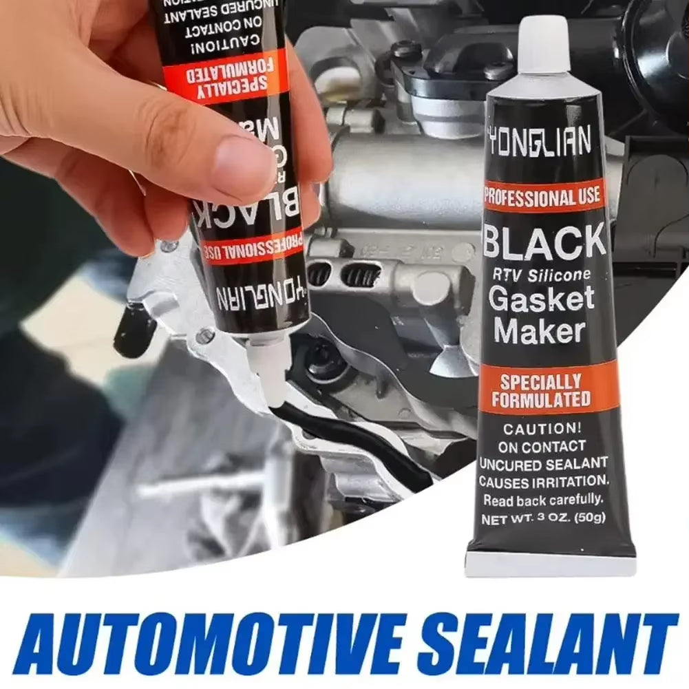Automotive Gasket Sealant Car Engine Black Silicone-Free Sealant Universal Waterproof Oil-Resistant Adhesive Glue Repair Sealer