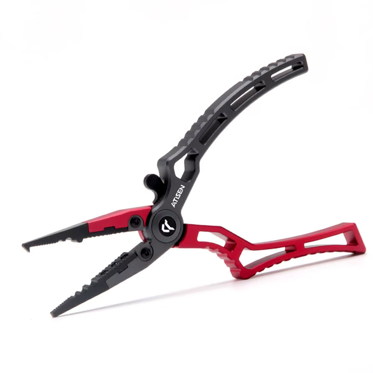 Booms Fishing X1 Aluminum Fishing Pliers Saltwater, Surf Fishing Tackle Kit, Fishing Multitool Hook Remover Braided Fishing Line