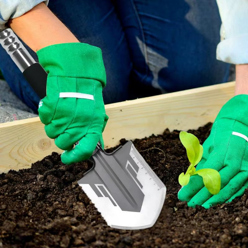 Survival Shovel Multitool Folding Survival Shovel and Camping Axe with Compass Heavy Duty Multitool Survival Gear for Outdoor