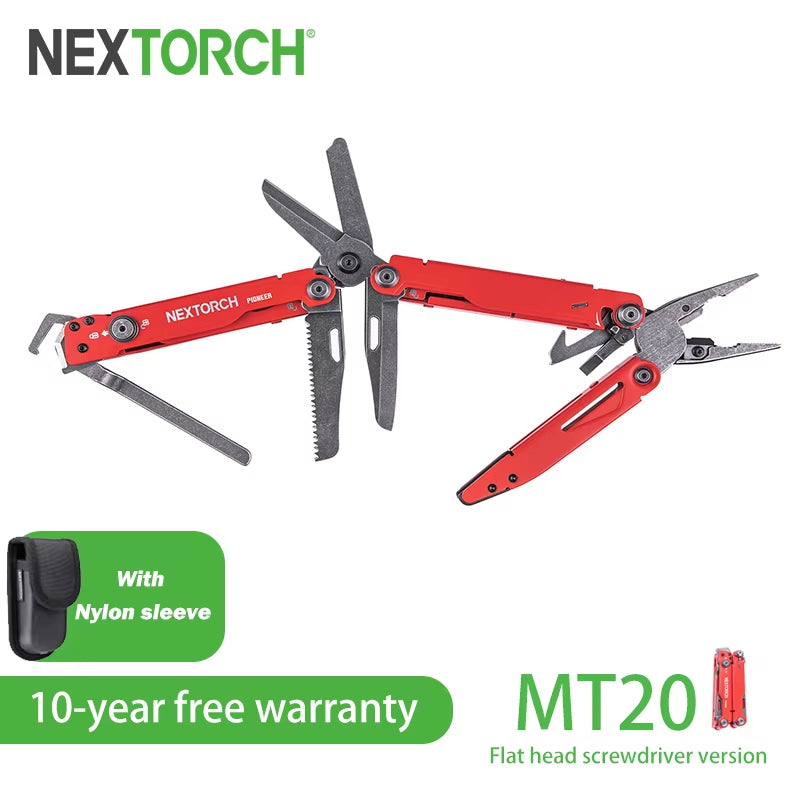 NEXTORCH Pioneer 14-In-1 Multitool Pliers Folding Hand Tools Portable Multifunctional EDC Outdoor Survival Camping Equipments