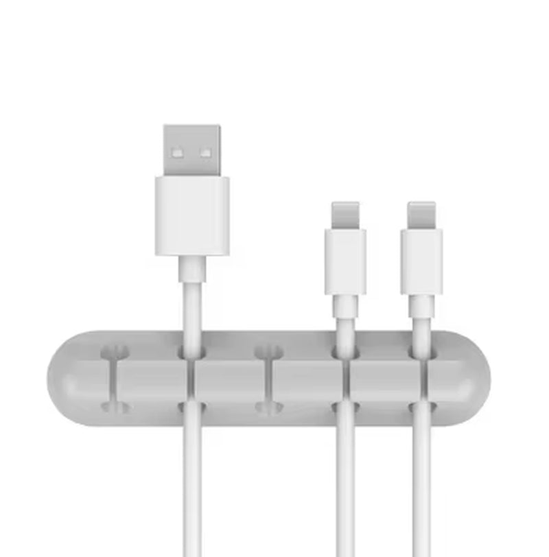 3/5/7 Clips Adhesive Silicone Cable Winder Desktop Wire Wrapped Cord Earphone Cable Holder Desk Organizer Office Supplies