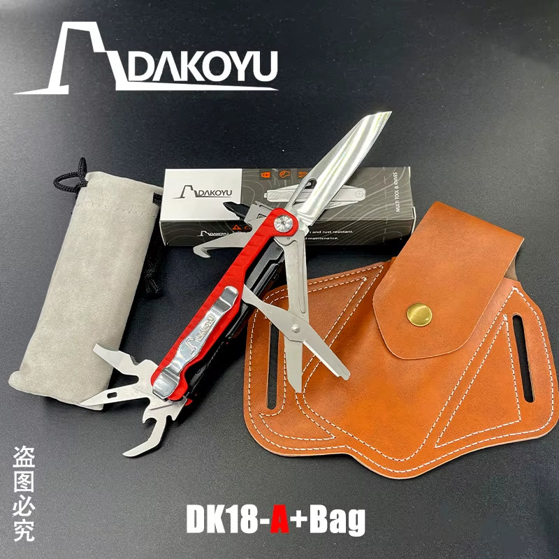 NEW  18 in 1 Folding Multitool Multi-Functional Combination Tool Folding Scissors EDC Outdoor Equipment