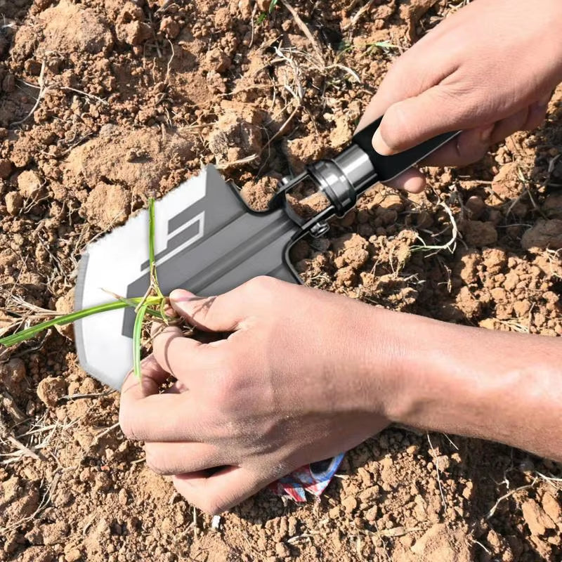 Survival Shovel Multitool Folding Survival Shovel and Camping Axe with Compass Heavy Duty Multitool Survival Gear for Outdoor