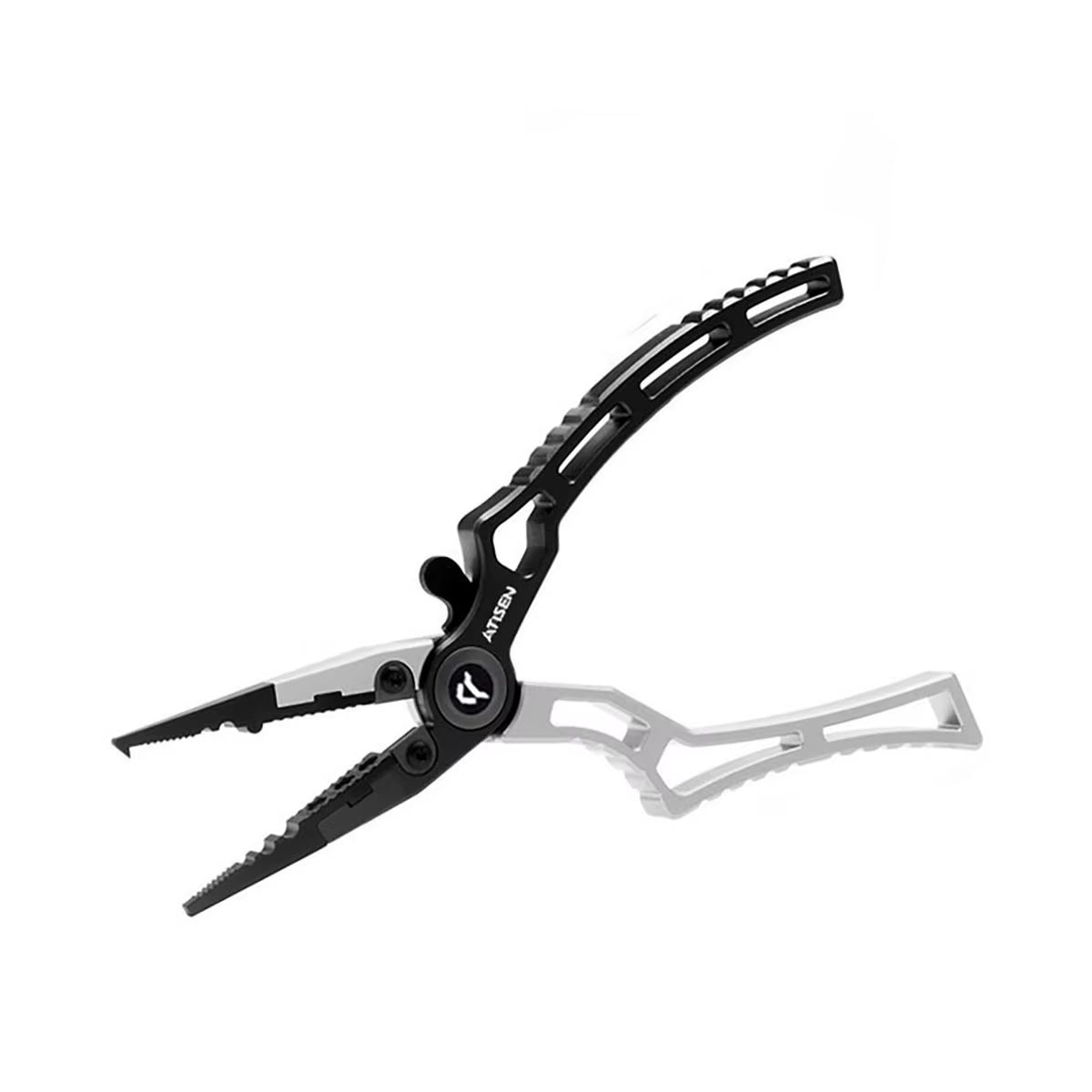 Booms Fishing X1 Aluminum Fishing Pliers Saltwater, Surf Fishing Tackle Kit, Fishing Multitool Hook Remover Braided Fishing Line