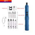 Cordless Electrical Screwdriver Mini Power Tools 3.6V Rechargeable Multifucntion Power Drill with 11Pcs Bits Flexible Shaft