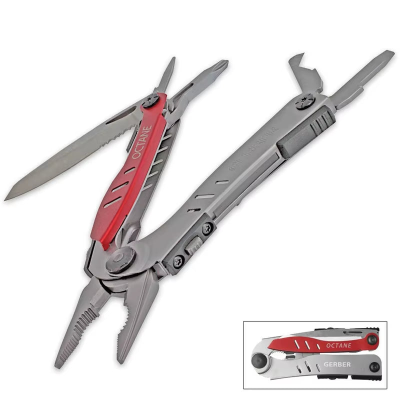 Gerber Octane Camping Equipment Multitool Telescopic Pliers Pocketknife EDC Tactical Survival Hunting Outdoor Hiking