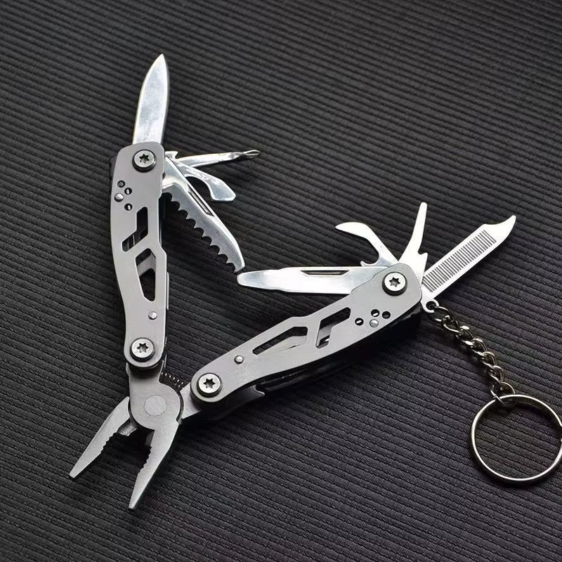 Multi-Functional Pliers Small Toolstainless Steel Folding Pliers Pocket Miniportableoutdoor Camping Pliers Multitool Keychain
