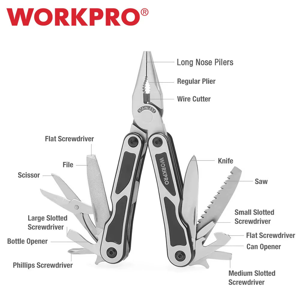 MOSSY OAK Multi Tool Plier Wire Stripper Folding Plier Outdoor Camping Multitool Portable Folding Pocket Pliers