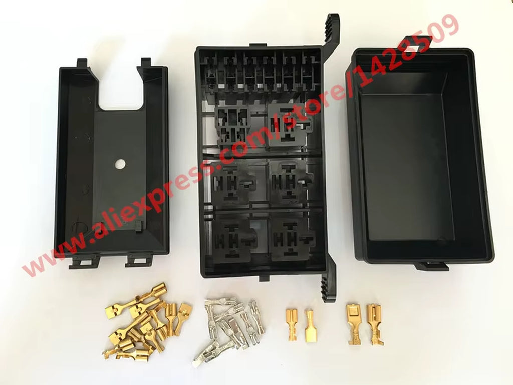 Automotive Relay Box Relay Socket Fuse Holder 6 Relay the Nacelle Insurance Car Automotive Insurance Car Insurance