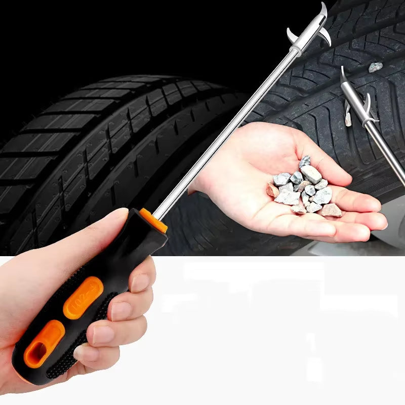 Tire Cleaning Hook Car Tire Clear Stone Hook to Remove Gravel Cleaning Tool Tire Stone Cleaner Hook Tire Cleaning Tool Universal