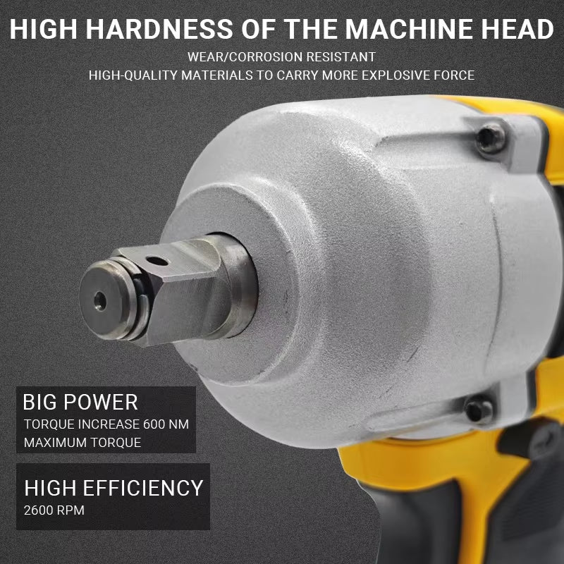 For Dewalt Battery PIN DCF900 Electric Impact Wrench 2600RPM Cordless Brushless 1/2" Three Speed Adjustment Tire Removal Tool