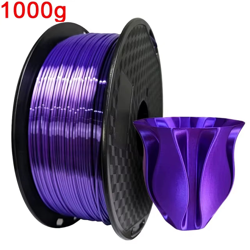 Silk PLA 3D Filament 1Kg 1.75Mm Spool Wire 3D Printer Material 3D Print Filament PLA Copper 3D Printing Filament Rose Gold