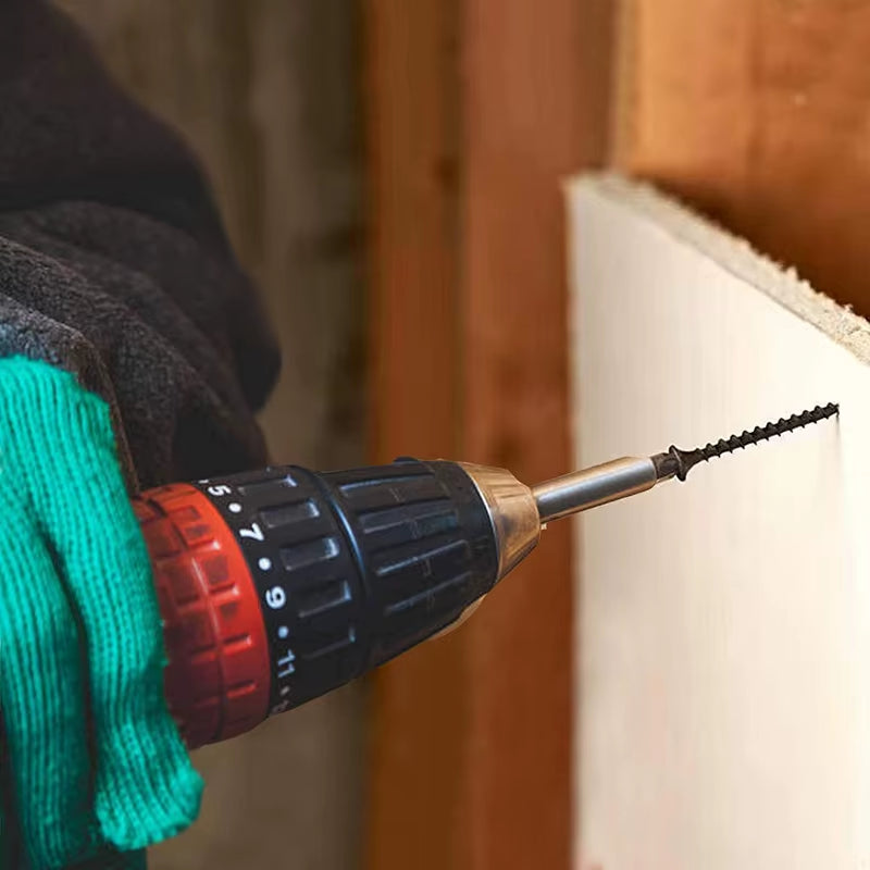 50Pcs M3.5 Black Flat Head Phillips Self-Tapping Screws Cross Recessed Tapping Screws Drywall Wood Screw Home Hardware Tool