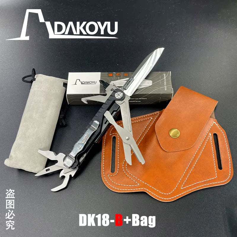 NEW  18 in 1 Folding Multitool Multi-Functional Combination Tool Folding Scissors EDC Outdoor Equipment