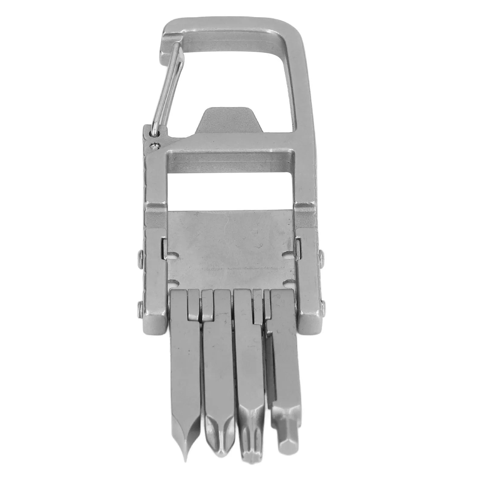 Keychain Multitool 12 in 1 Folding Multi Tool Stainless Steel Outdoor Screwdriver Bit Keychain Multitool Folding Outdoor Tool