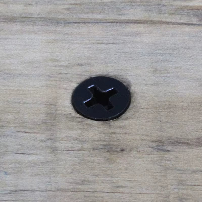 50Pcs M3.5 Black Flat Head Phillips Self-Tapping Screws Cross Recessed Tapping Screws Drywall Wood Screw Home Hardware Tool