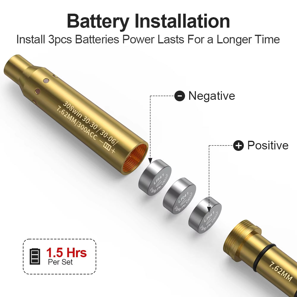 CAL.3030 7.62X39 308WIN 300ACC Calibration Red Increase Accuracy Long Tail Calibration Tool - Used for Accessory Calibration