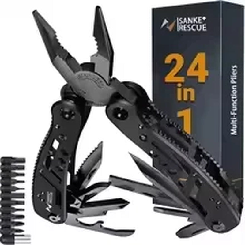 Multitool 24-In-1 Multitools Pliers with ​Professional Multi-Tool for Survival Camping and Hunting Gifts for Men Dad Hus Band